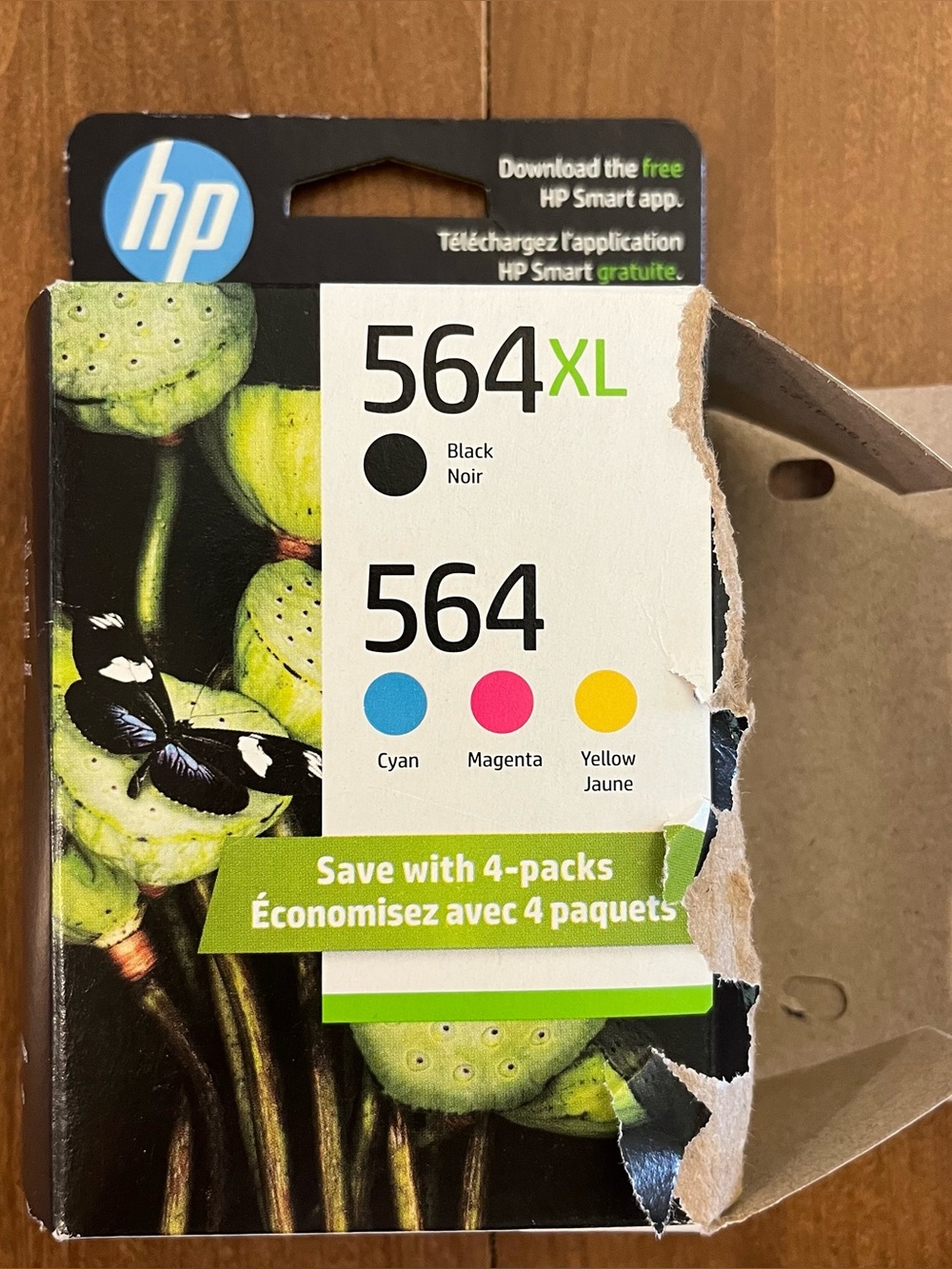 HP 564 Ink (3 colors only, no black)